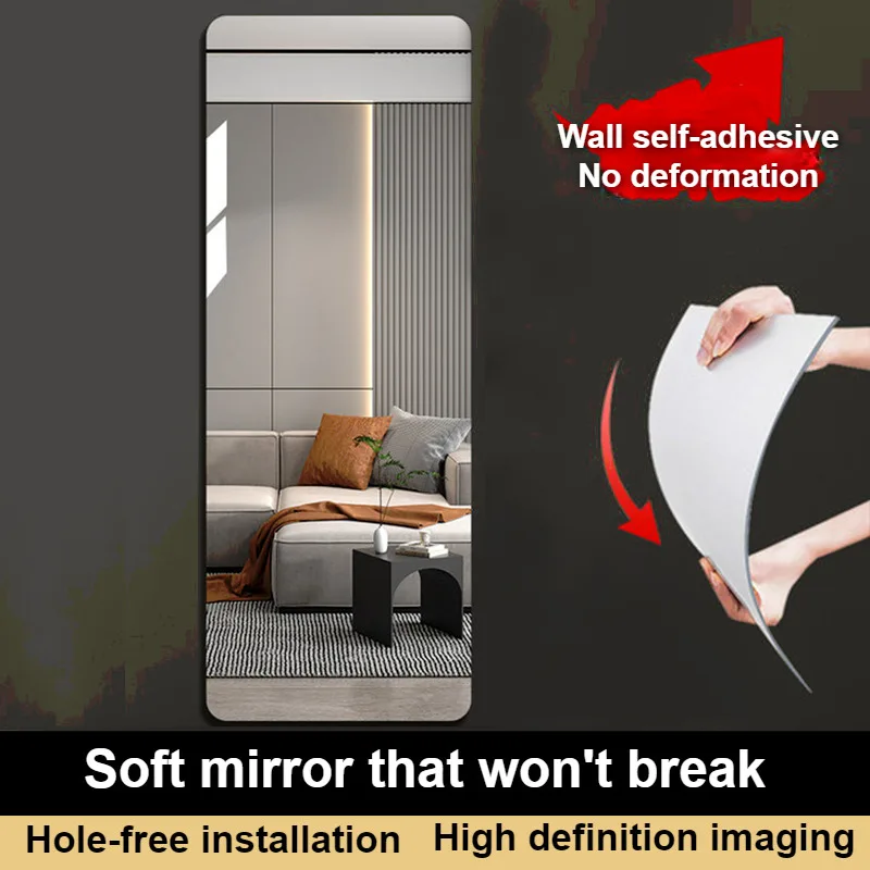 Home Bathroom Fittings - Adesivi murali a specchio adesivi acrilici