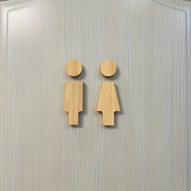 Home Bathroom Equipment - Cartello da bagno in legno da