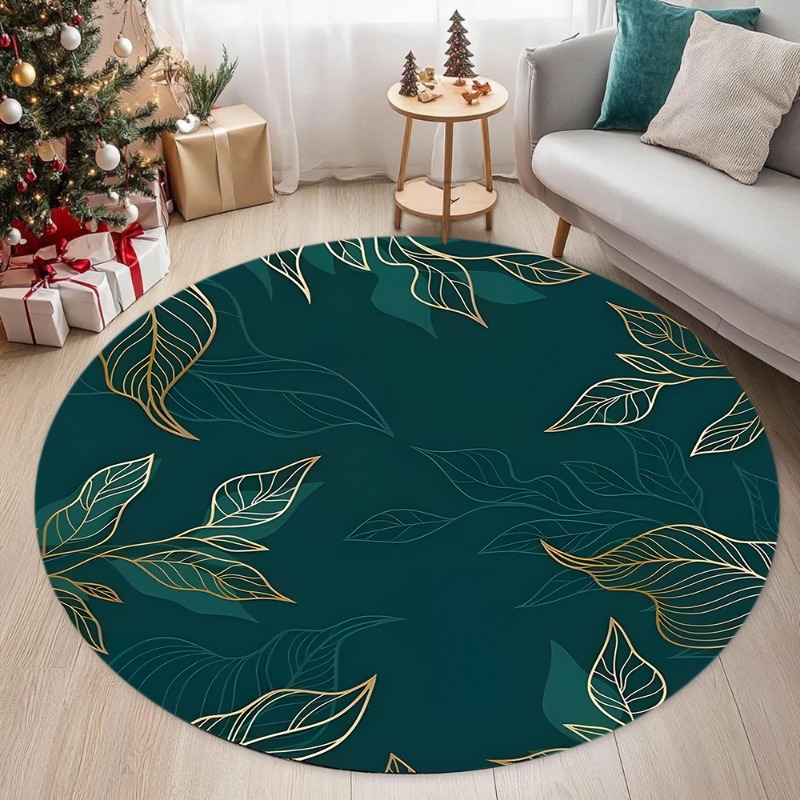 Home Bathroom Layout - Elegante Tappeto Teal con Motivo a