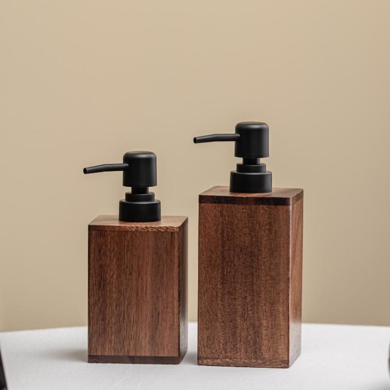 Jet Home Bathroom Accessories - Dispenser di Sapone in Legno di