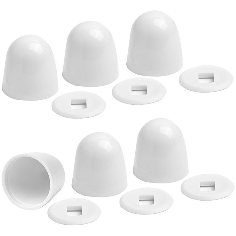 Jet Home Bathroom Accessories - 6 tappi per bulloni per WC