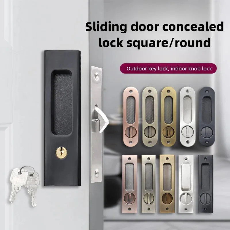 Home Bathroom Key - Serratura a Gancio Nera Resistente per