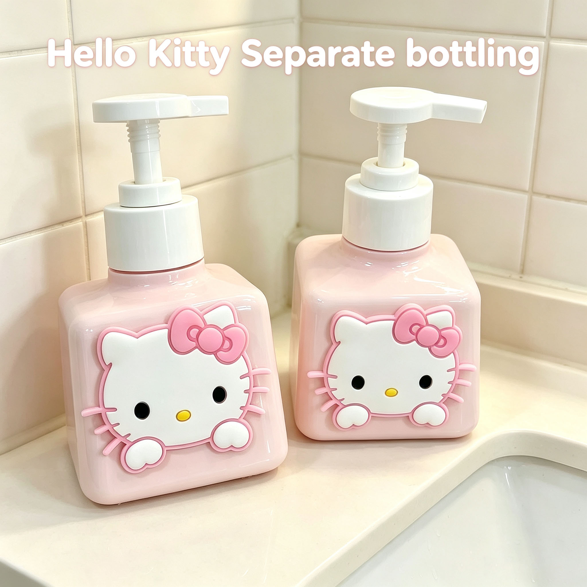 Home Bathroom Equipment - Flacone per Emulsione Hello Kitty, Accessori