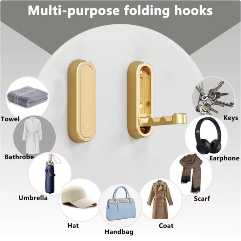 Ganci pieghevoli per vestiti C - Home Bathroom Key recensione e prezzo