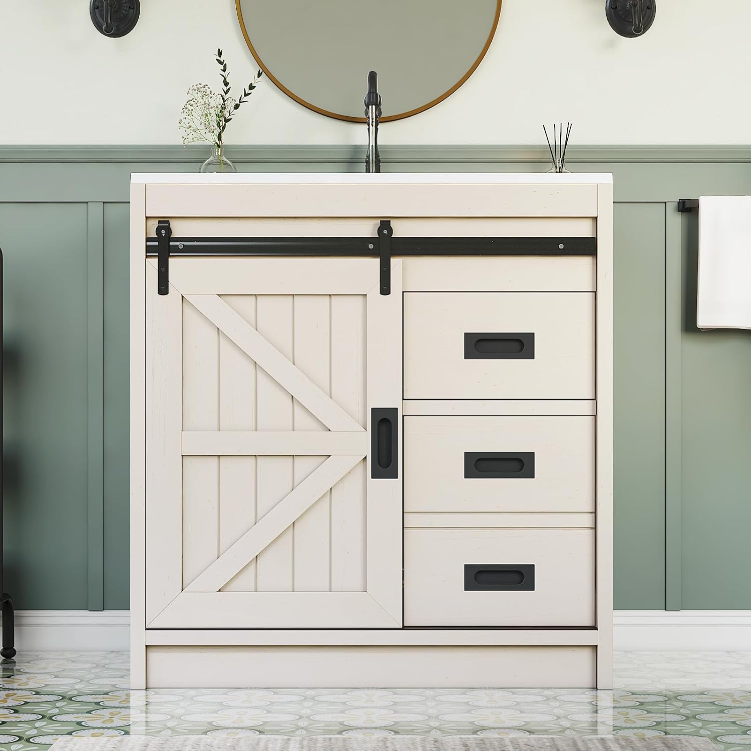 Mobile bagno grande in stile r - Home Bathroom Vanity recensione e prezzo