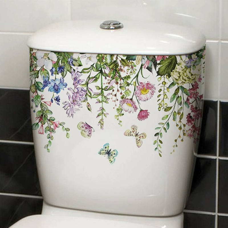 Adesivo per WC con fiore a far - Home Bathroom Layout recensione e prezzo