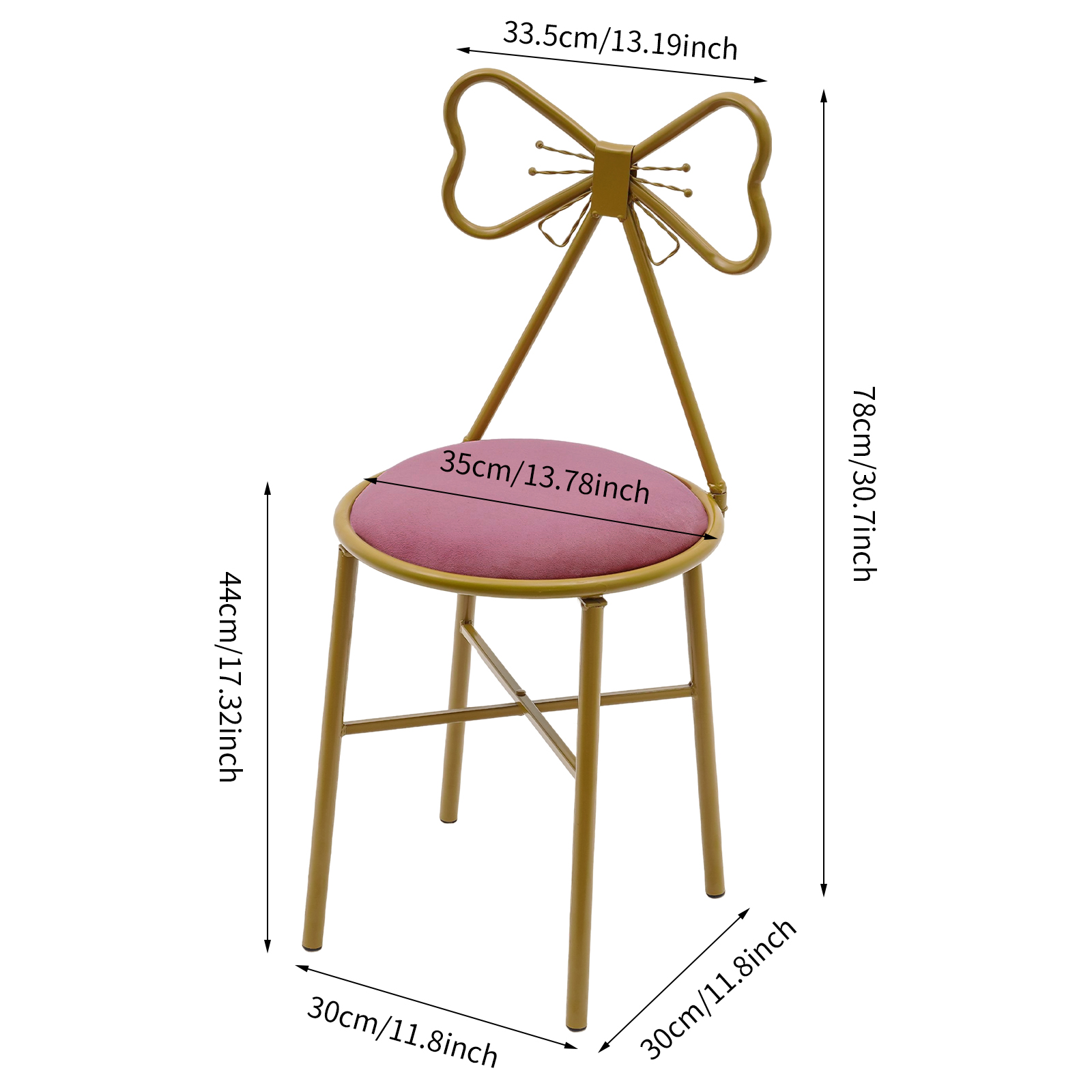 Sgabello da Trucco Rosa con Sc - Home Bathroom Vanity recensione e prezzo