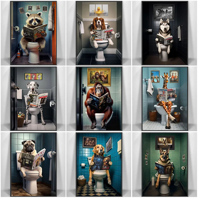 Divertente animale Wall Art Po - Home Bathroom Pic recensione e prezzo